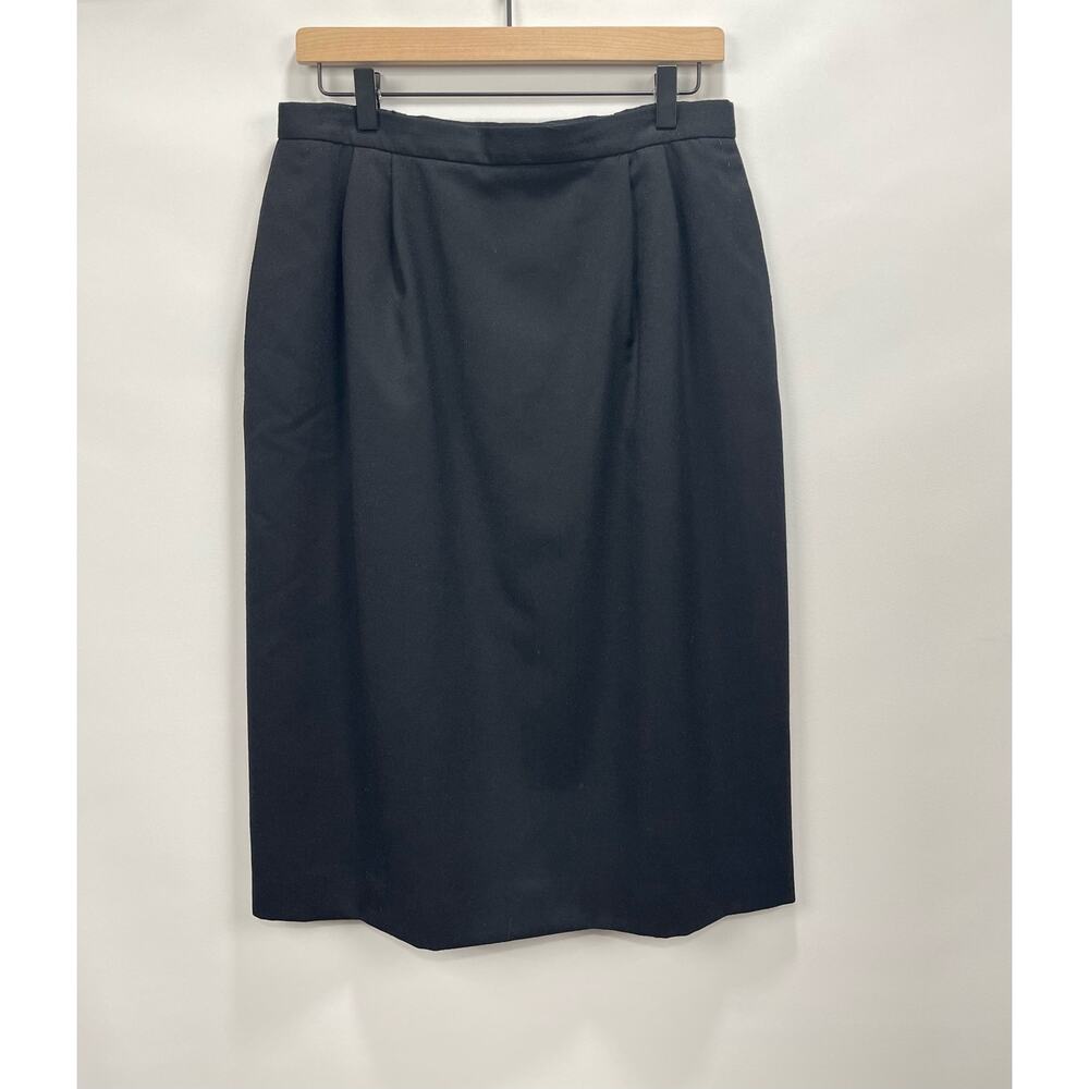 Land’s End Black Wool‎ Straight Skirt